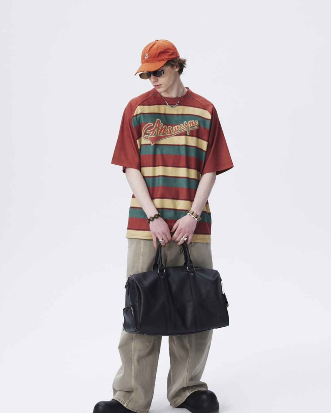 Retro Collegiate Stripe Raglan Tee