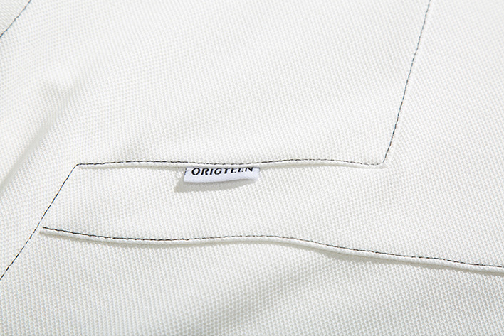 Contrast Stitch Oversized Polo Shirt
