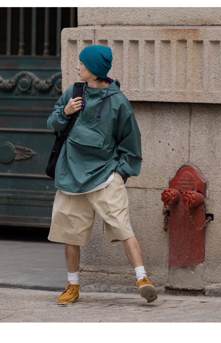 Color-Blocked Pullover Mountain Parka