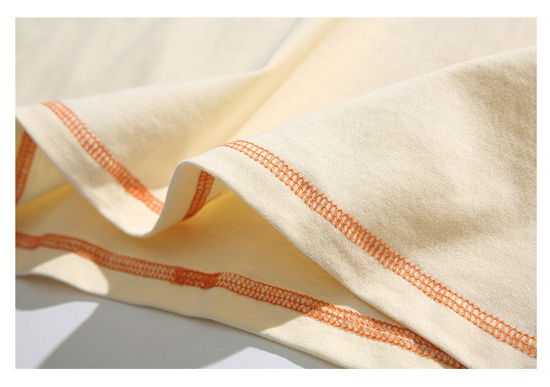 Contrast Fabric Panel Raglan T-Shirt