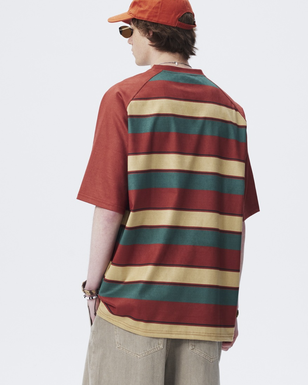 Retro Collegiate Stripe Raglan Tee