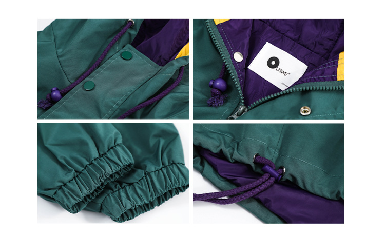 Color-Blocked Pullover Mountain Parka