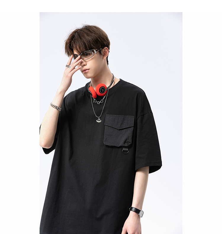 Tech Utility Pocket Oversized Tee