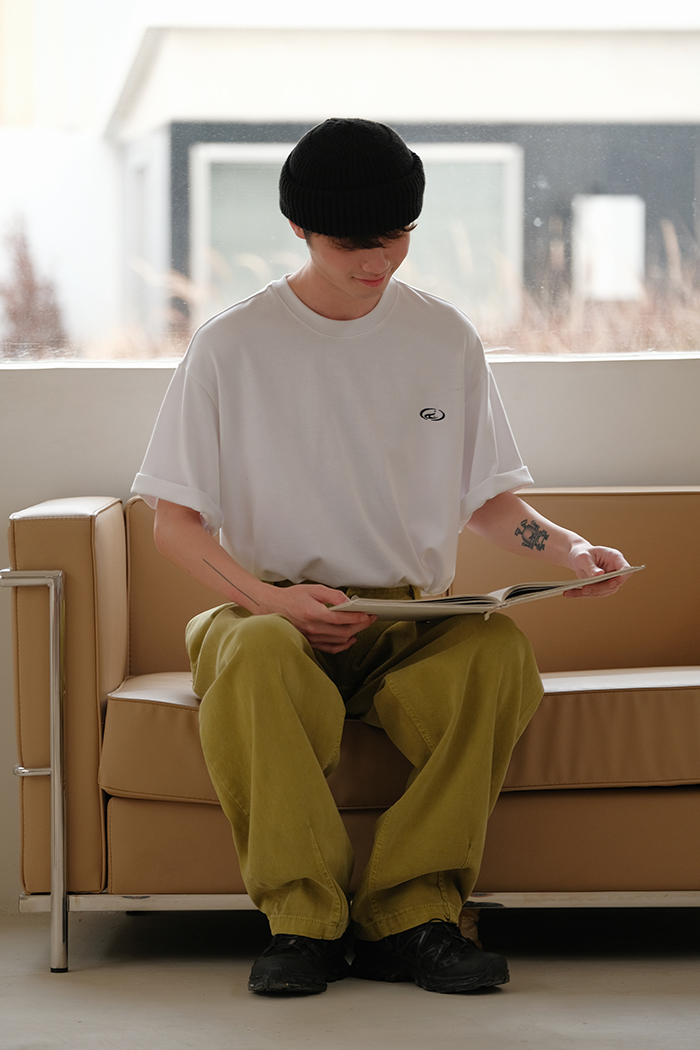 Minimal Embroidered Logo Tee