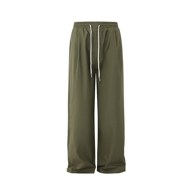 Loose Fit Drawstring Easy Pants