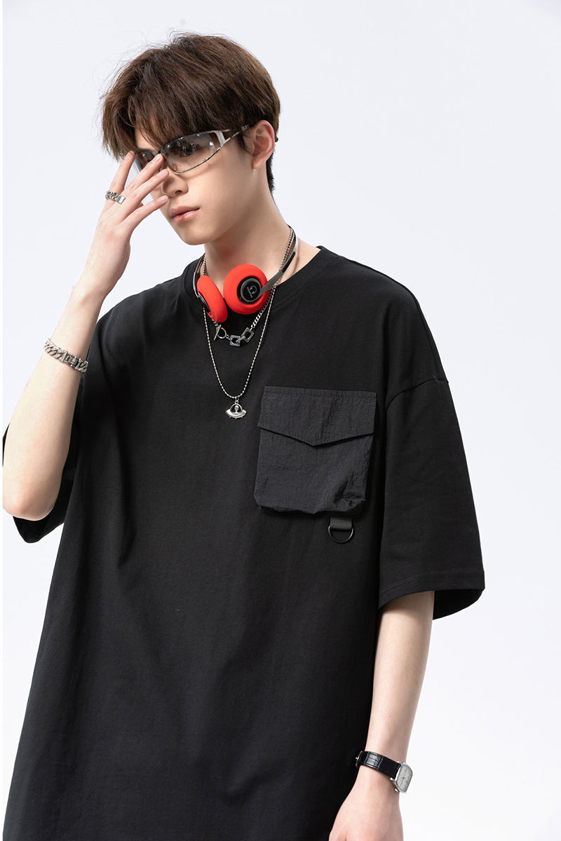 Tech Utility Pocket Oversized Tee