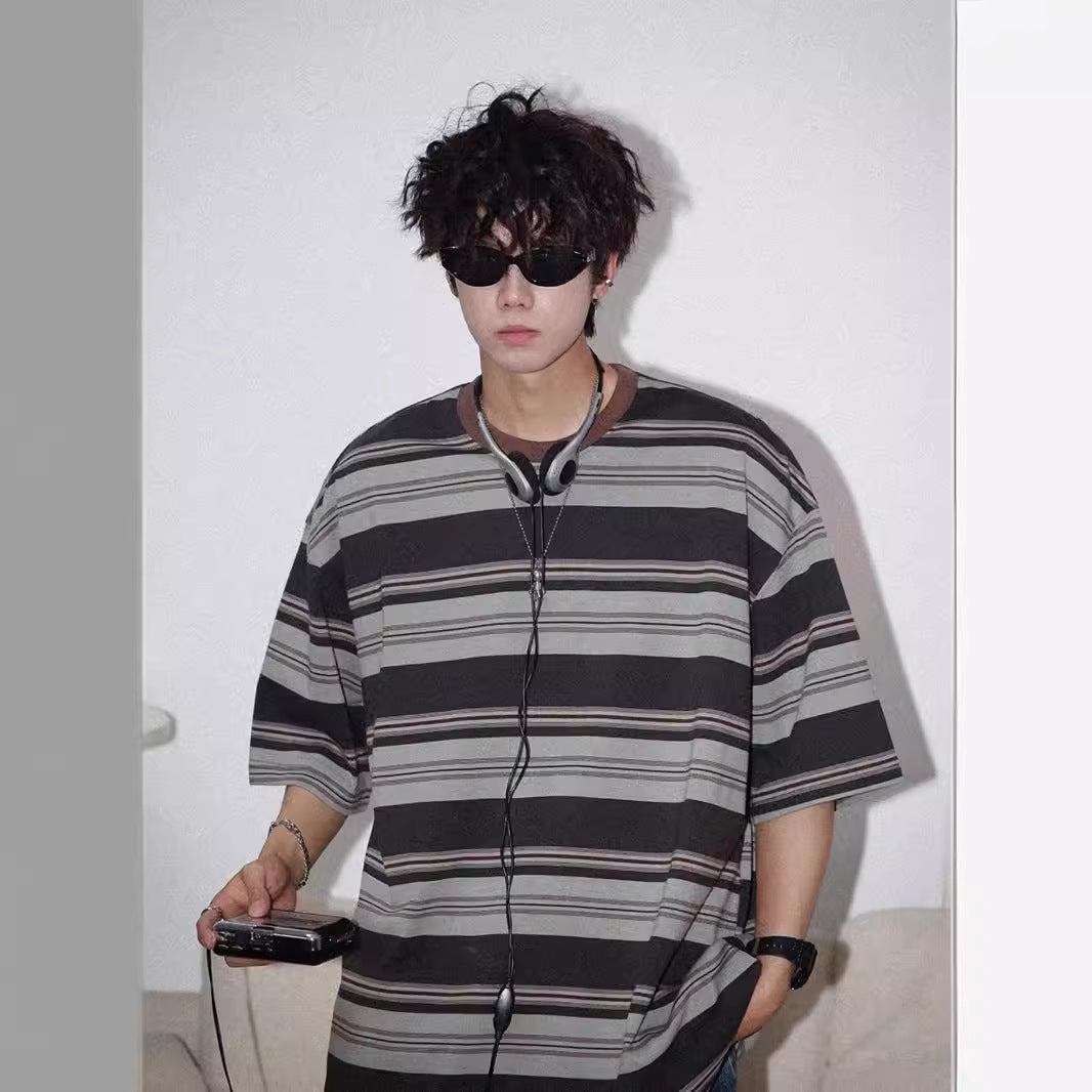 Retro Border Oversized Tee