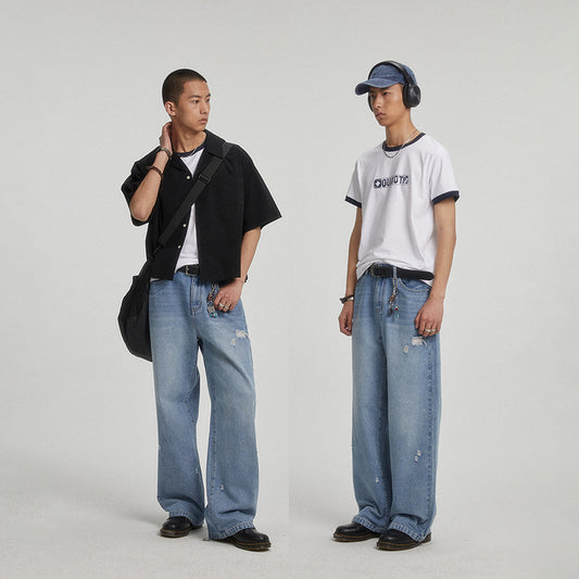 "Washed Wanderers" Vintage Loose Denim