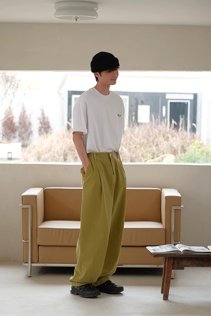 Minimal Embroidered Logo Tee