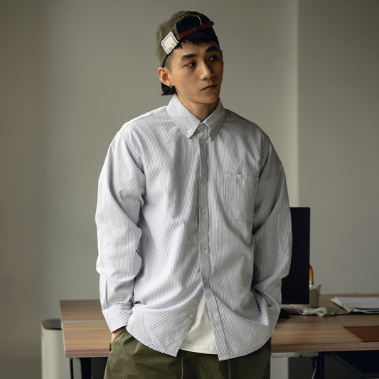 Classic Oxford Stripe Button-Down Shirt