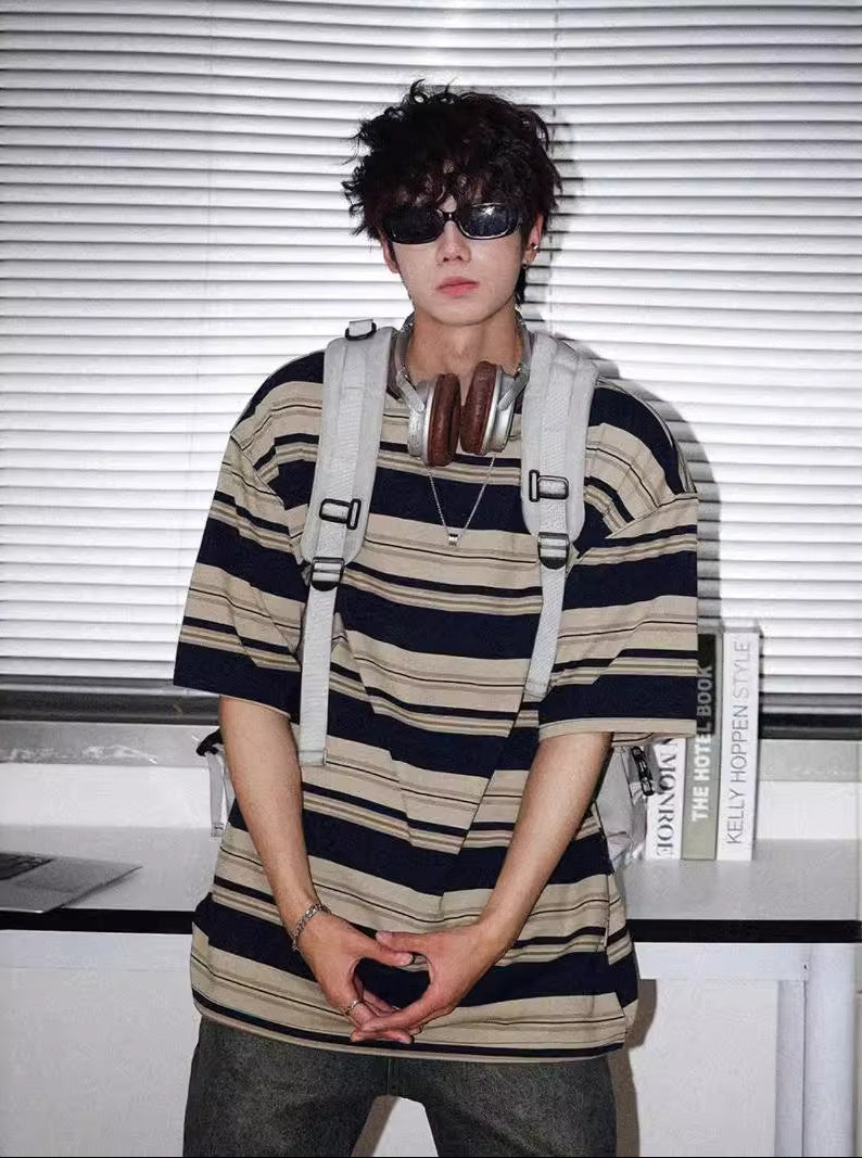 Retro Border Oversized Tee