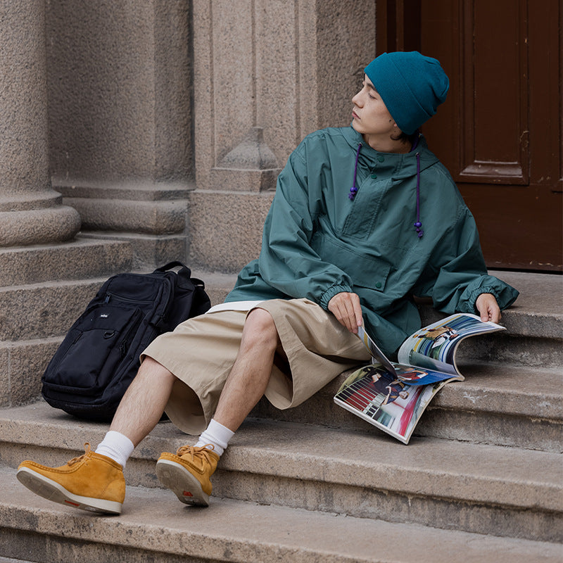 Color-Blocked Pullover Mountain Parka