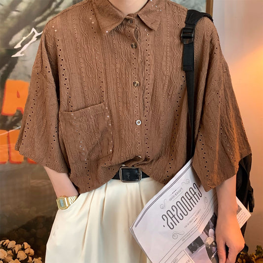 Loose Fit Embroidered Shirt